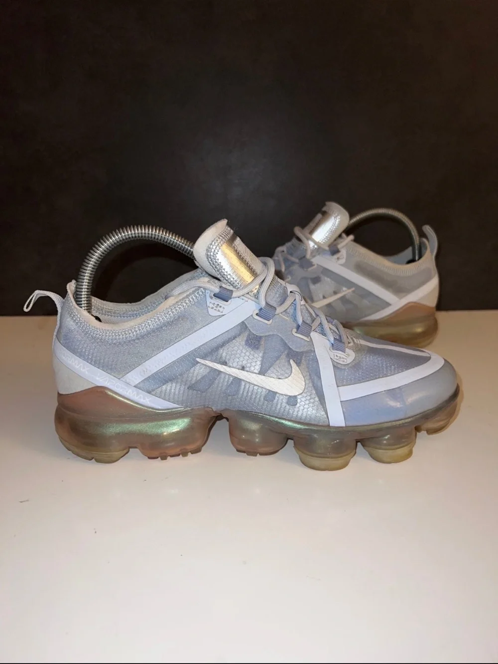 Nike Air VaporMax Indigo Fog Pure Platinum Blue AJ2617-001 Wmns 8.5 / 7Y shoes